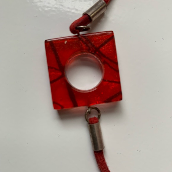 Artisan blown glass + suede bracelet - Picture 7 of 8